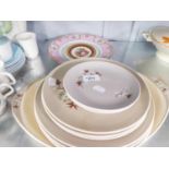 ELEVEN ROYAL DOULTON 'FOREST PINE' PLATES AND TWO LIMOGES PLATES (13)