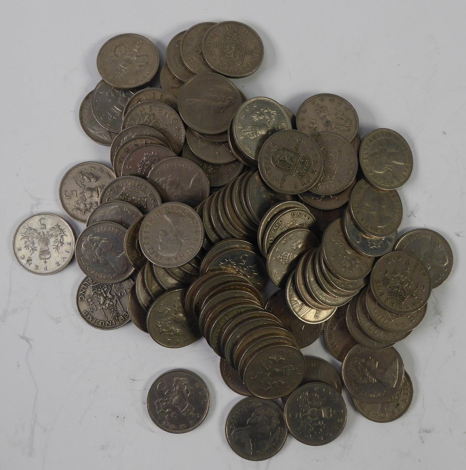 TWENTY FOUR PRE DECIMAL COPPER FARTHINGS AND 16 PRE DECIMAL THREE PENNY BITS (40) and 100