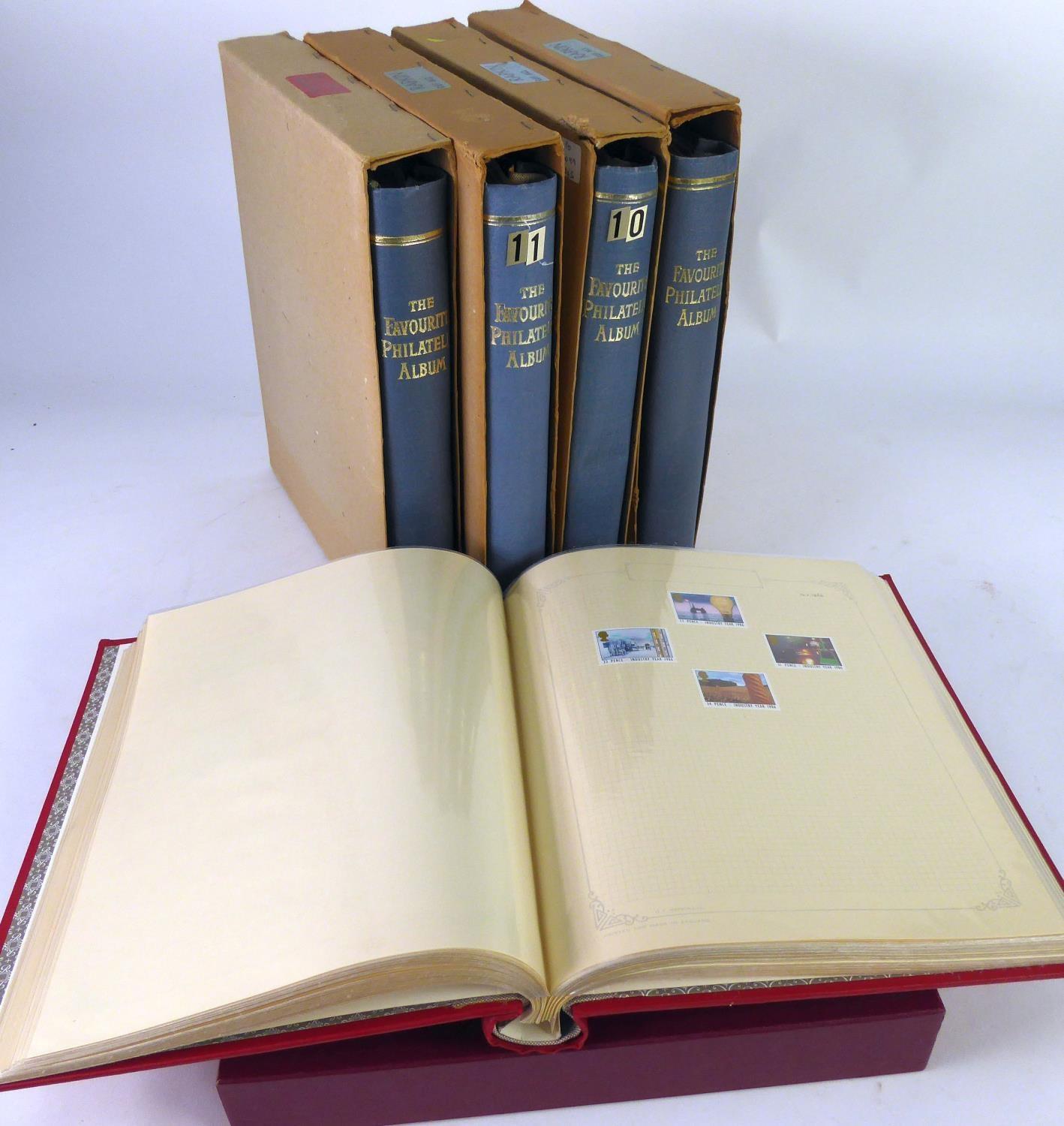 FIVE VOLUME COLLECTION OF GREAT BRITAIN, 1979 - '83, many mint and many in blocks