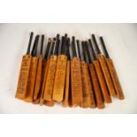 FOURTEEN SMALL CRUSADER CIRCA 1950's AND 1960's SOUVENIR CRICKET BATS, by Gray Nicholls, each with