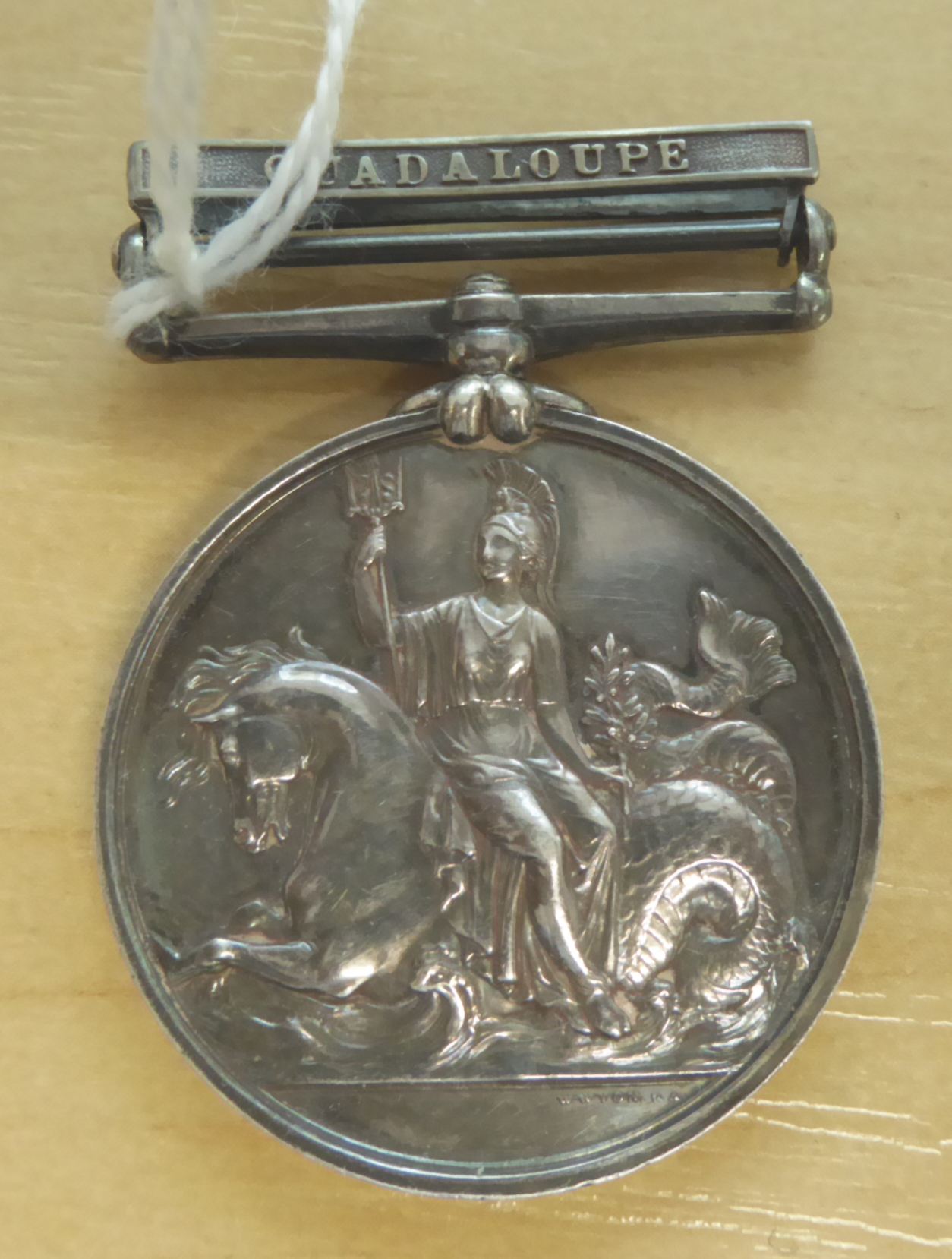 VICTORIA NAVAL GENERAL SERVICE MEDAL, 1848, with GUADALOUPE CLASP, awarded to David Duncan Gunner,