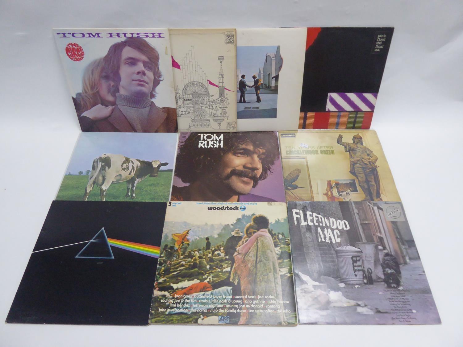 RECORDS, VINYL - A SMALL SELECTION OF CLASSIC ROCK, PROG, BLUES ALBUMS, to include; Pink Floyd, Dark