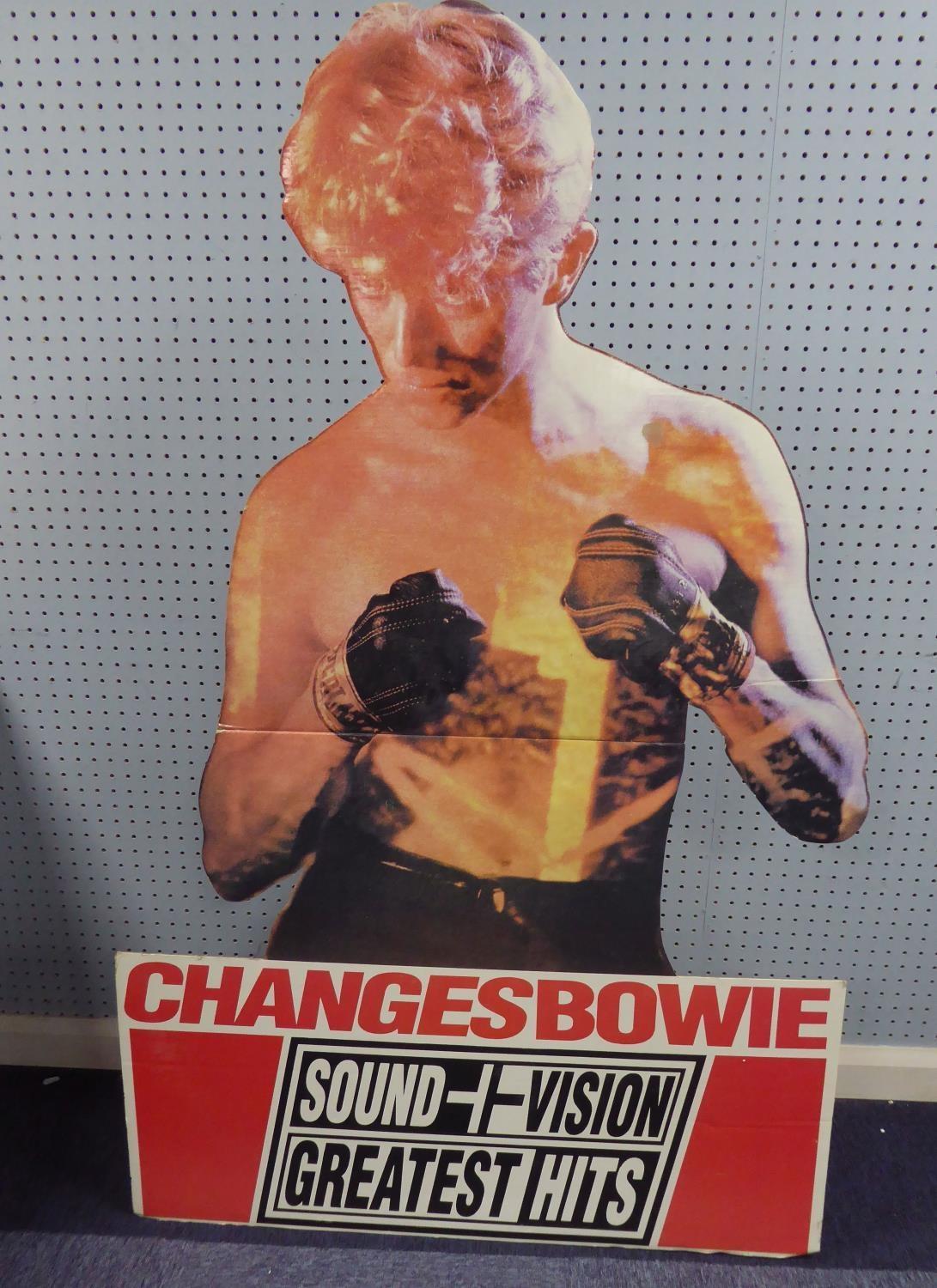 DAVID BOWIE SHOP PROMOTIONAL ITEM, ORIGINAL POINT OF SALE CARDBOARD DISPLAY, produced for the