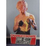 DAVID BOWIE SHOP PROMOTIONAL ITEM, ORIGINAL POINT OF SALE CARDBOARD DISPLAY, produced for the