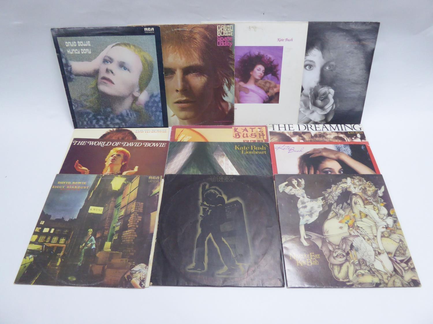 RECORDS, VINYL - David Bowie, The Rise and Fall of Ziggy Stardust, Space Oddity, Aladin Sane,