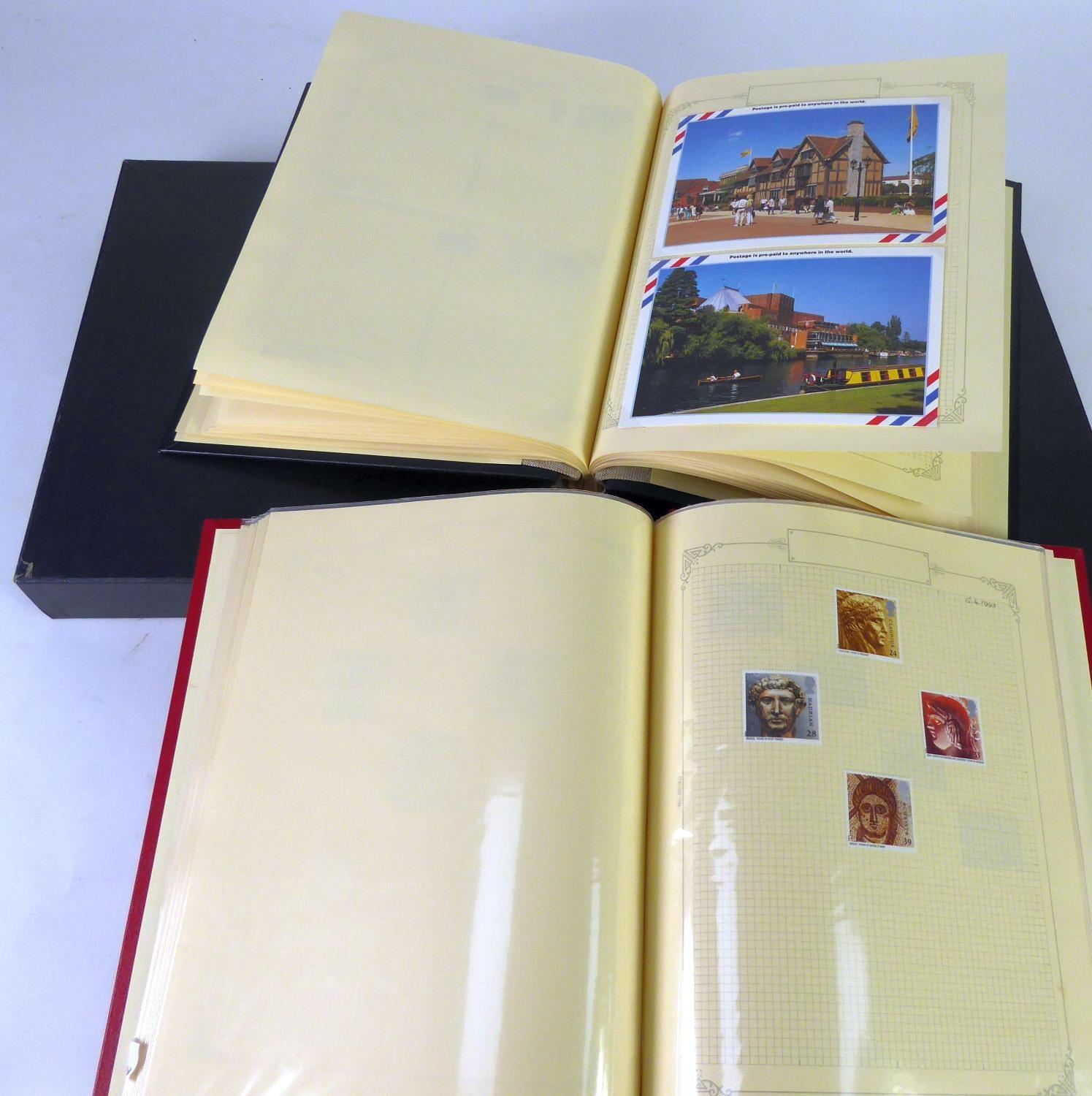 THREE VOLUME COLLECTION OF GREAT BRITAIN 1990 - '94, including high values in blocks