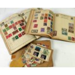 'WANDERER ALBUM' and 'IMPROVED', TWO 1930s ALBUMS OF ALL-WORLD STAMPS and some loose stamps