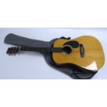 MODERN DURANGO SIX STRING ACOUSTIC GUITAR, in soft case