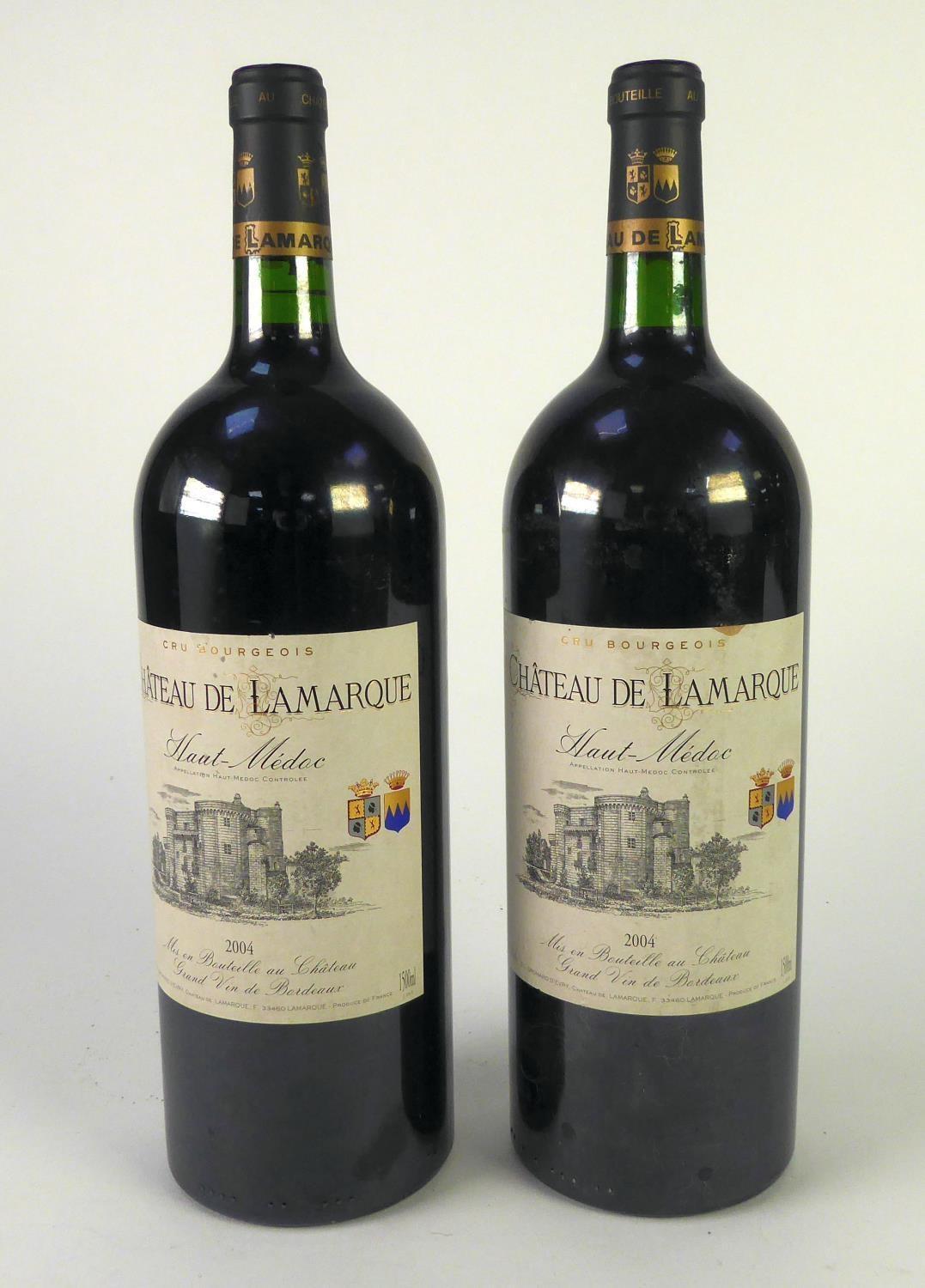 TWO MAGNUMS OF CHATEAU DE LAMARQUE, HAUT MEDOC, 2004, (2)