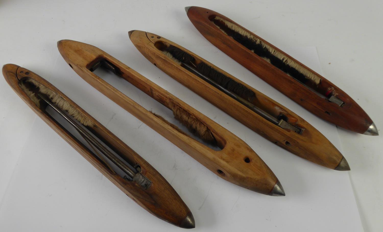 THREE ANTIQUE SOFT WOOD SLIDE WHISTLES, 25", 16 1/2" AND 14 1/2" (63.5 x 41.9 x 36.8cm) - Image 2 of 2