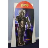 DOCTOR WHO/ PETIT FILOUS FRUBES COLOUR PRINTED CARDBOARD ADVERTISING STAND FEATURING A CYBERMAN,