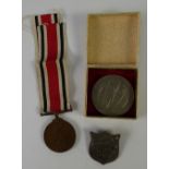 GEORGE V SPECIAL CONSTABULARY MEDAL FOR FAITHFUL SERVICE with ribbon, awarded to James Morris; '