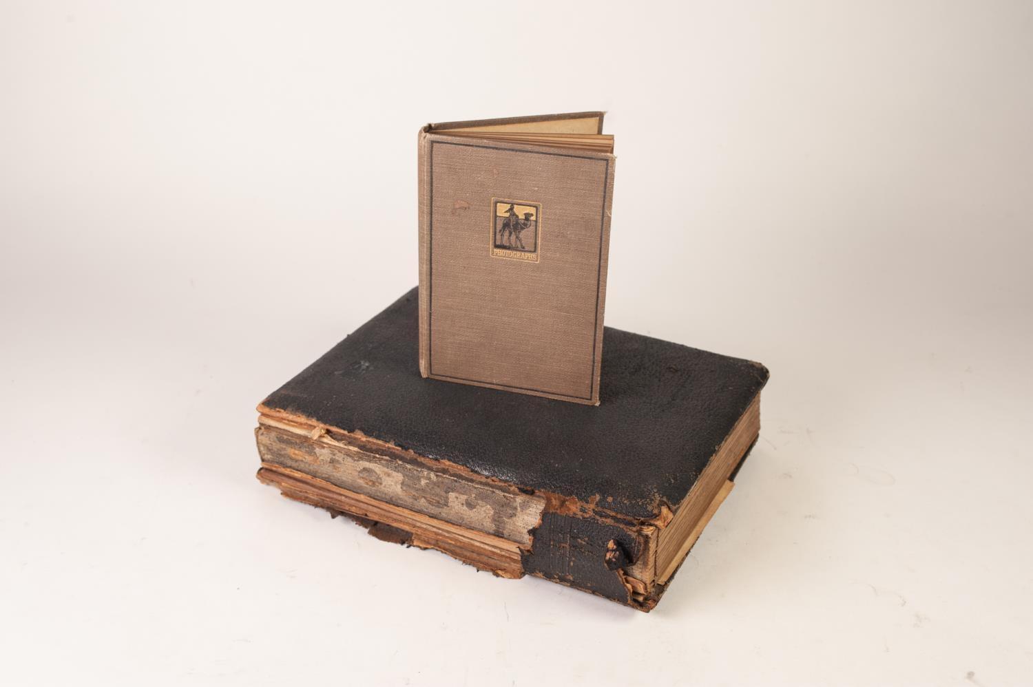VICTORIAN PHOTOGRAPH ALBUM CONTAINING FAMILY PORTRAITS, mainly by Wakefield Photographers, inscribed