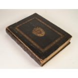 BERTRAND ANDRIEU (1761 - 1822), A RARE GILT-TOOLED LEATHER FAUX BOOK-FORM CASE CONTAINING A COMPLETE