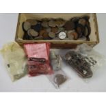 EIGHTEEN ELIZABETH II ISLE OF MAN COINS VARIOUS; 53 Irish coins and QUANTITY OF BRITISH AND WORLD