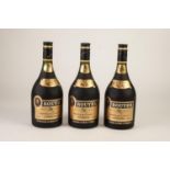 THREE BOTTLES OF ROUYER GUILLET & Co, V.S.O.P. COGNAC (3)