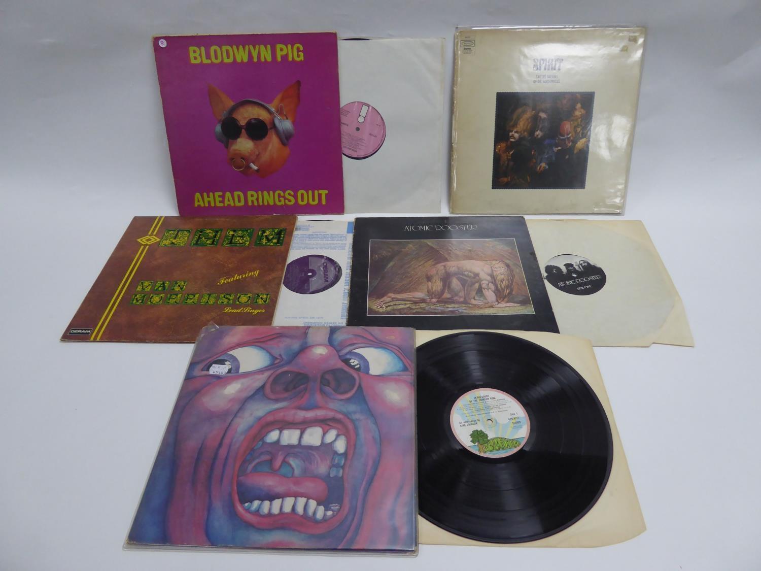 RECORDS, VINYL - A SMALL SELECTION OF CLASSIC ALBUMS to include; King Crimson, In the Court of the