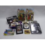 BEATLES COLLECTABLES, to include; 2 Yellow Submarine Figures by McFarlane Toys, still sealed,