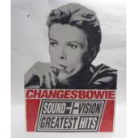 DAVID BOWIE SHOP PROMOTIONAL ITEM, ORIGINAL POINT OF SALE CARDBOARD DISPLAY, produced for the