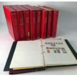 VAST ALL-WORLD COLLECTION PRESENT IN 8 'STAMFORD MAJOR STAMP ALBUMS' plus three binders of 'back