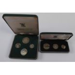 TWO ROYAL MINT PROOF COIN SETS viz Malawi first coinage issue Independence, 6th July 1964, four