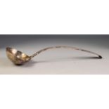 ELECTROPLATED FIDDLE PATTERN SOUP LADLE BY JAMES DIXON