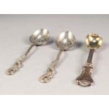 EARLY VICTORIAN SILVER, LARGE MUSTARD SPOON, Windsor pattern, double struck, London 1840, 1oz and