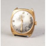 GENTS GRIFFON SWISS VINTAGE GOLD PLATED WRIST WATCH, with automatic incabloc movement, in waterproof