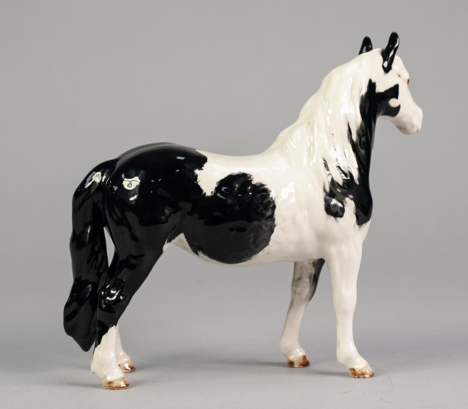 BESWICK POTTERY MODEL OF A PIEBALD PINTO PONY, model no: 1373, 6 ½? (16.5cm) high, printed mark - Image 2 of 3