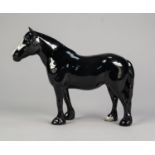 BESWICK POTTERY MODEL OF A DALE PONY, ?MAISIE?, black gloss, model no: 1671, 6 ½? (16.5cm) high,