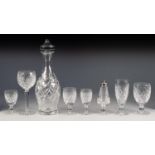 THIRTY FOUR PIECE PART SUITE OF WATERFORD ?ALANA? PATTERN DRINKING GLASSES, comprising: SIX HOCK