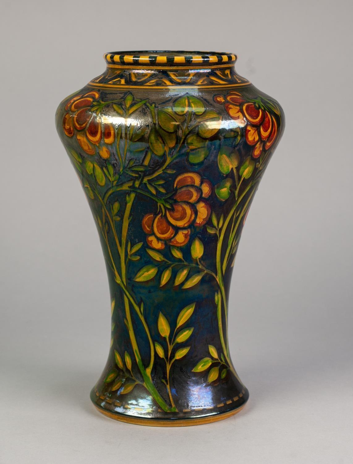 PILKINGTON?S ROYAL LANCASTRIAN LUSTRE GLAZED POTTERY VASE, of inverted baluster form, painted in - Image 2 of 5