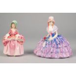 ROYAL DOULTON FIGURES 'Chloe' and 'Bo Peep' (2)