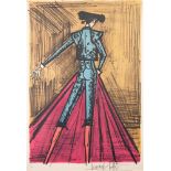 BERNARD BUFFET (1928 - 1999) ARTIST SIGNED LIMITED EDITION COLOURED LITHOGRAPH 'Matador' Numbered