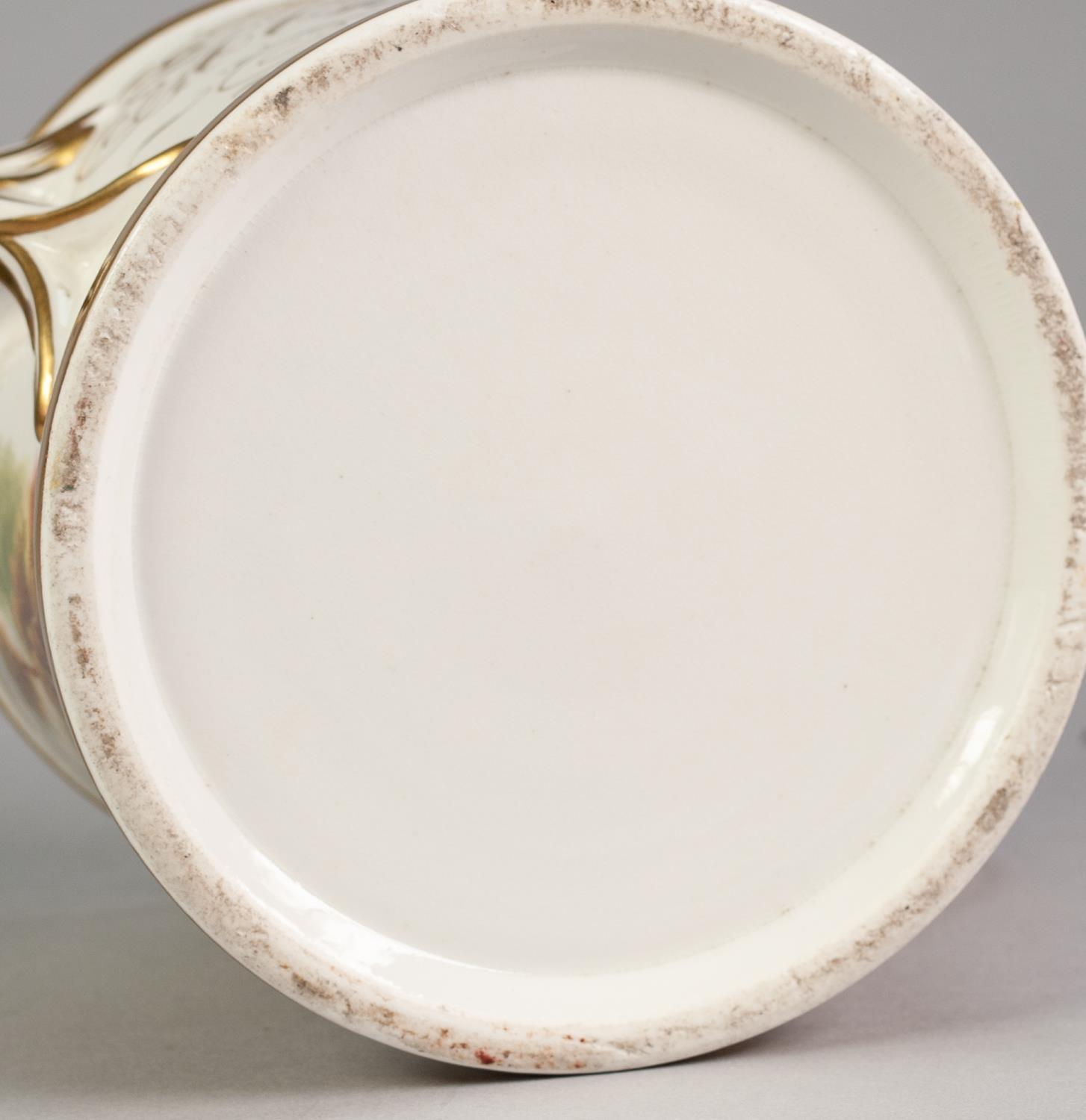VICTORIAN PRESENTATION CHINA TWO HANDLED LARGE LOVING CUP, of typical form with entwined scroll - Image 3 of 3