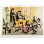 FELIKS TOPOLSKI (1907-1989) ARTIST SIGNED LIMITED EDITION COLOUR PRINT ?Delivering of the Pyx