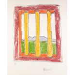 NELSON MANDELA (1918-2013) ARTIST SIGNED LIMITED EDITION COLOUR PRINT ?The Window?, (61/500) 24? x