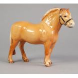 BESWICK POTTERY MODEL OF A NORWEGIAN FJORD HORSE, dun gloss, model no: 2282, 6 1/8? (15.6cm) high,