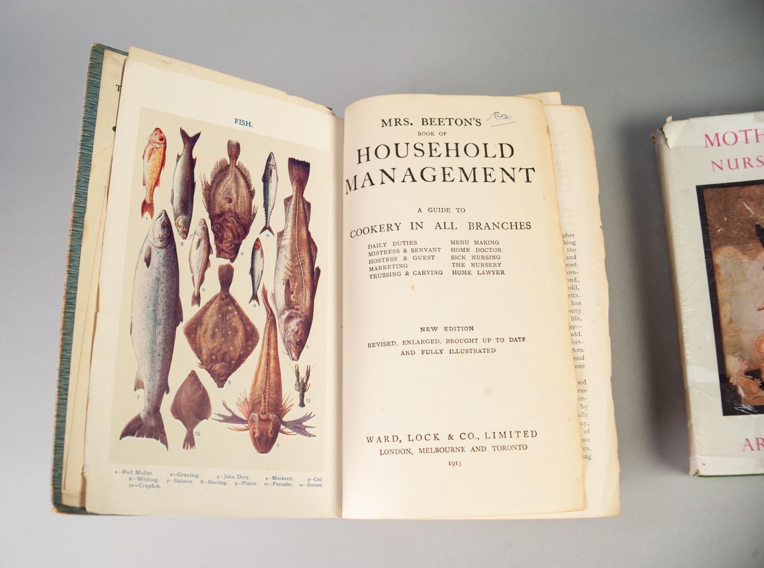 MRS BEETON'S BOOK OF HOUSEHOLD MANAGEMENT, published Ward Lock 1915 'New Edition', binding solid and - Image 2 of 5