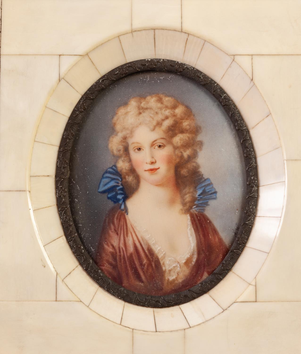 ?PIANO KEY? PORTRAIT MINIATURE ?Sarah Siddons? THREE OTHER PORTRAIT MINIATURES, including one of - Image 5 of 8