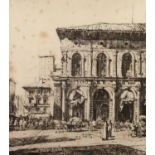 FRANCES DODD TWO ARTIST SIGNED ETCHINGS ?The Lion of St. Marks?, Venice 14? x 8 ¾? (35.6cm x 22.2cm)