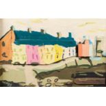 JACKIE WRAGG (TWENTIETH/ TWENTY FIRST CENTURY) MIXED MEDIA ?Seaside Cottages? Signed, titled verso 4