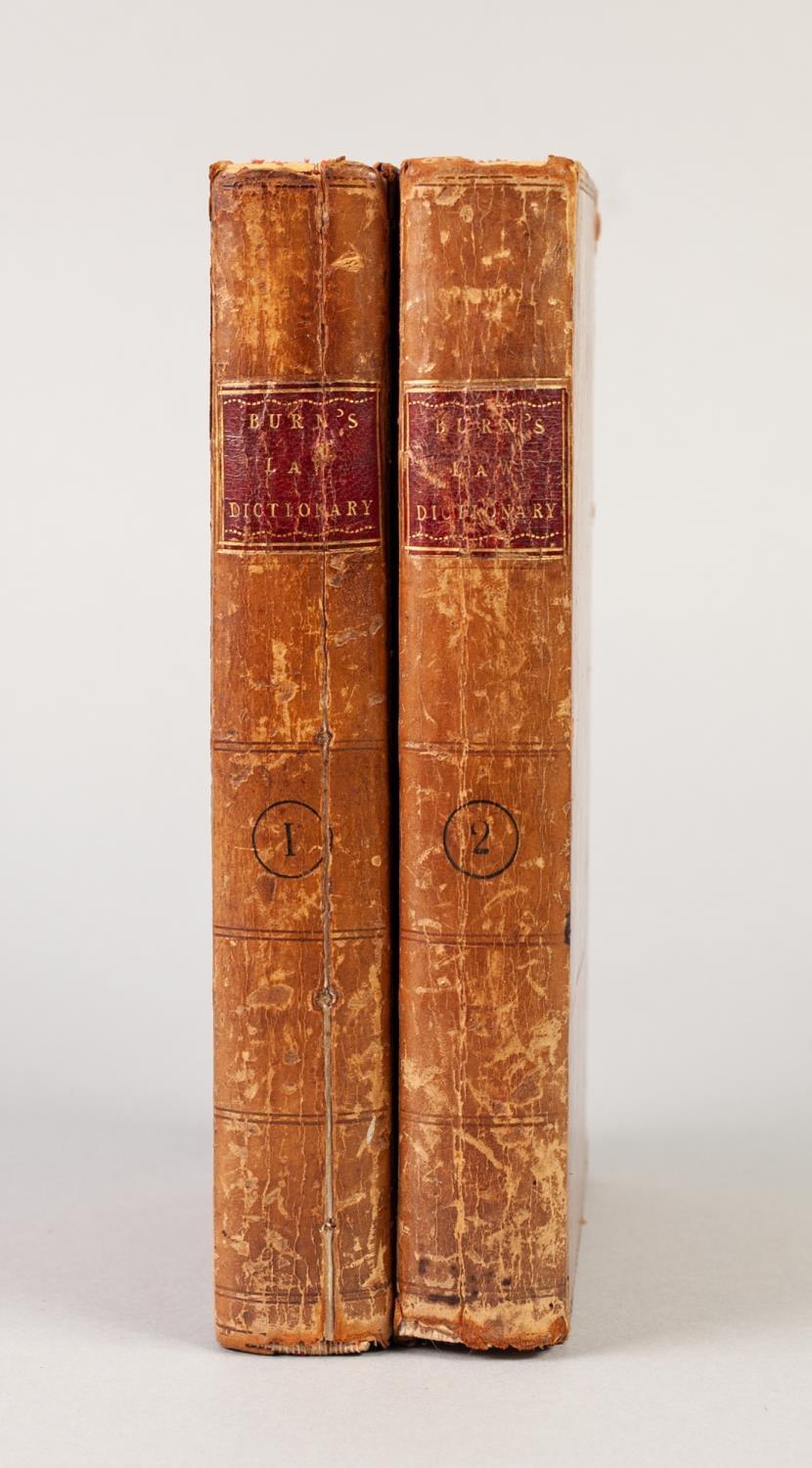 RICHARD & JOHN BURN, A NEW LAW DICTIONARY, INTENDED FOR GENERAL USE AS WELL AS GENTLEMEN OF THE - Image 4 of 4