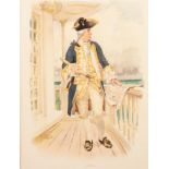 THIRTY COLOUR BOOK PLATE PRINTS OF NAVAL FIGURES 10? x 7? (25.4cm x 17.8cm) and smaller all