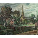 JOHN BOWES (b. 1899) OIL PAINTING ON BOARD 'Ormskirk' Signed lower right 20" x 24" (51 x 61cm)