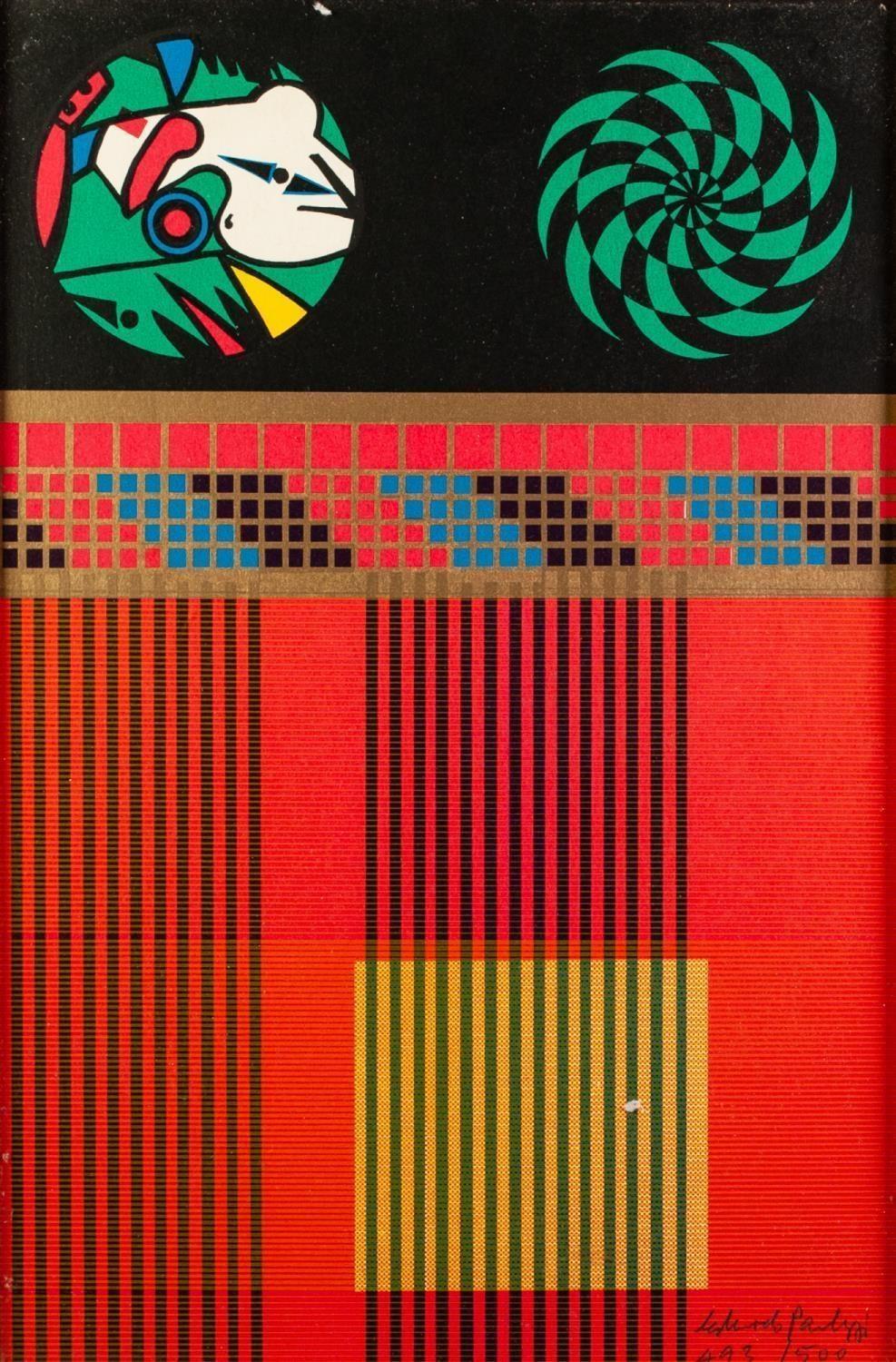 EDUARDO PAOLOZZI (1924-2005) TWO SILKSCREEN PRINTS Geometric designs One signed and numbered 493/500