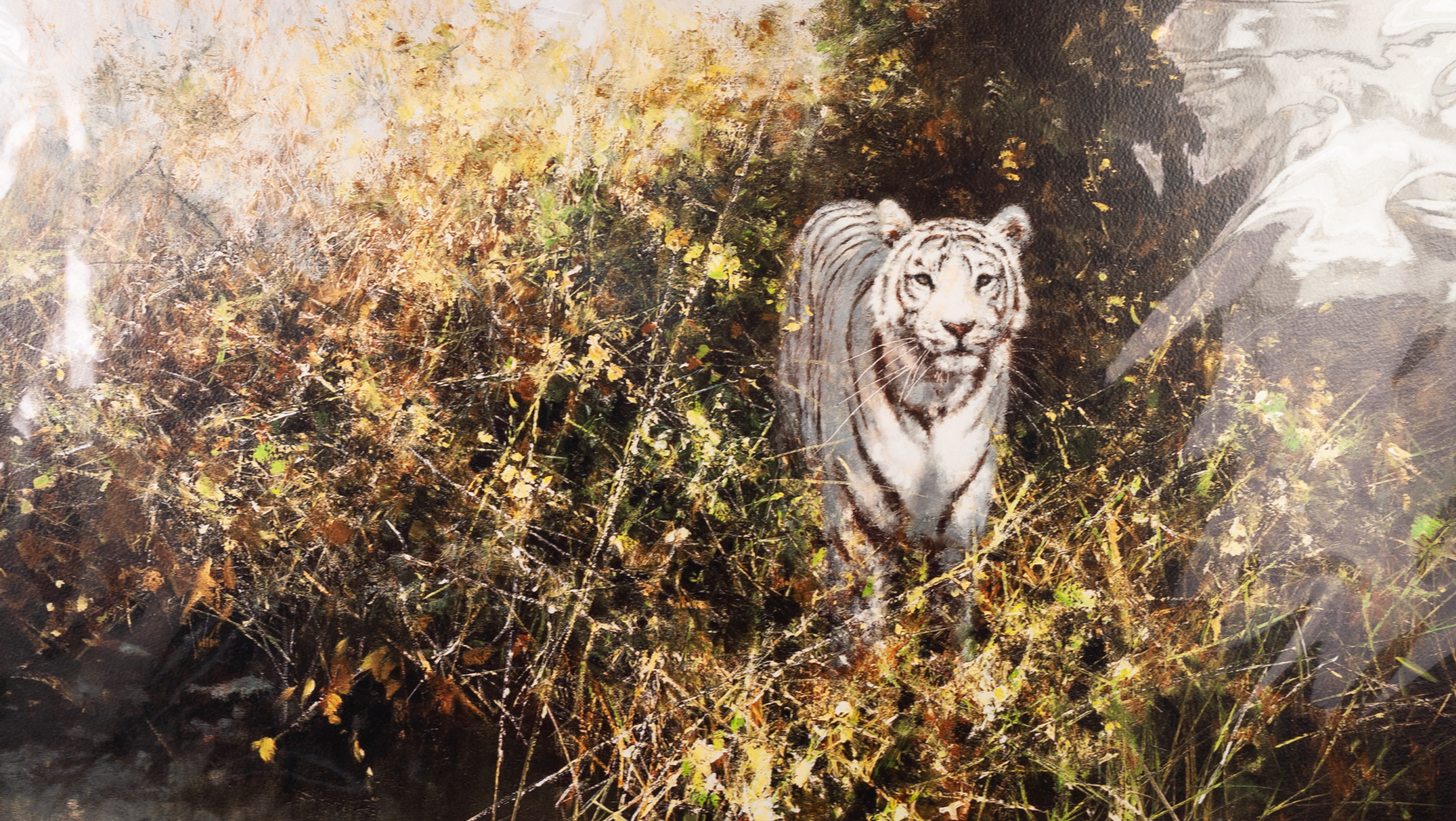 DAVID SHEPHERD ARTIST SIGNED LIMITED EDITION COLOUR PRINT 'The White Tiger of Rena' Numbered 113/350