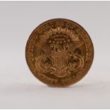UNITED STATES OF AMERICA 1904 TWENTY DOLLAR DOUBLE EAGLE LIBERTY HEAD GOLD COIN, 33.43gms (VF)