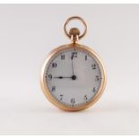 LADY'S AMERICAN WALTHAM WATCH CO, 'RIVERSIDE' LATE 19TH CENTURY 18ct GOLD OPEN FACED POCKET WATCH