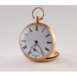 BRACEBRIDGE'S, CLERKENWELL, London, NO 5349, VICTORIAN 18ct GOLD OPEN FACED POCKET WATCH with